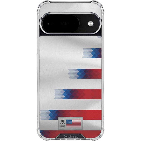 USA Soccer Flag Google Pixel 10 Clear Case